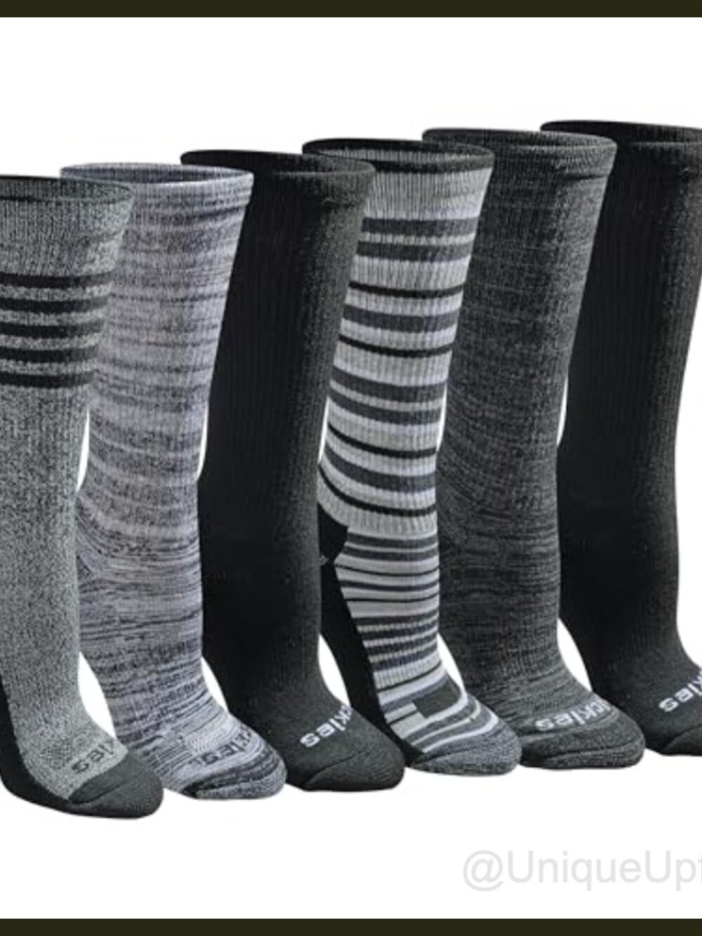Moisture Wicking Crew Socks Arch Compression Cushioned Work Socks